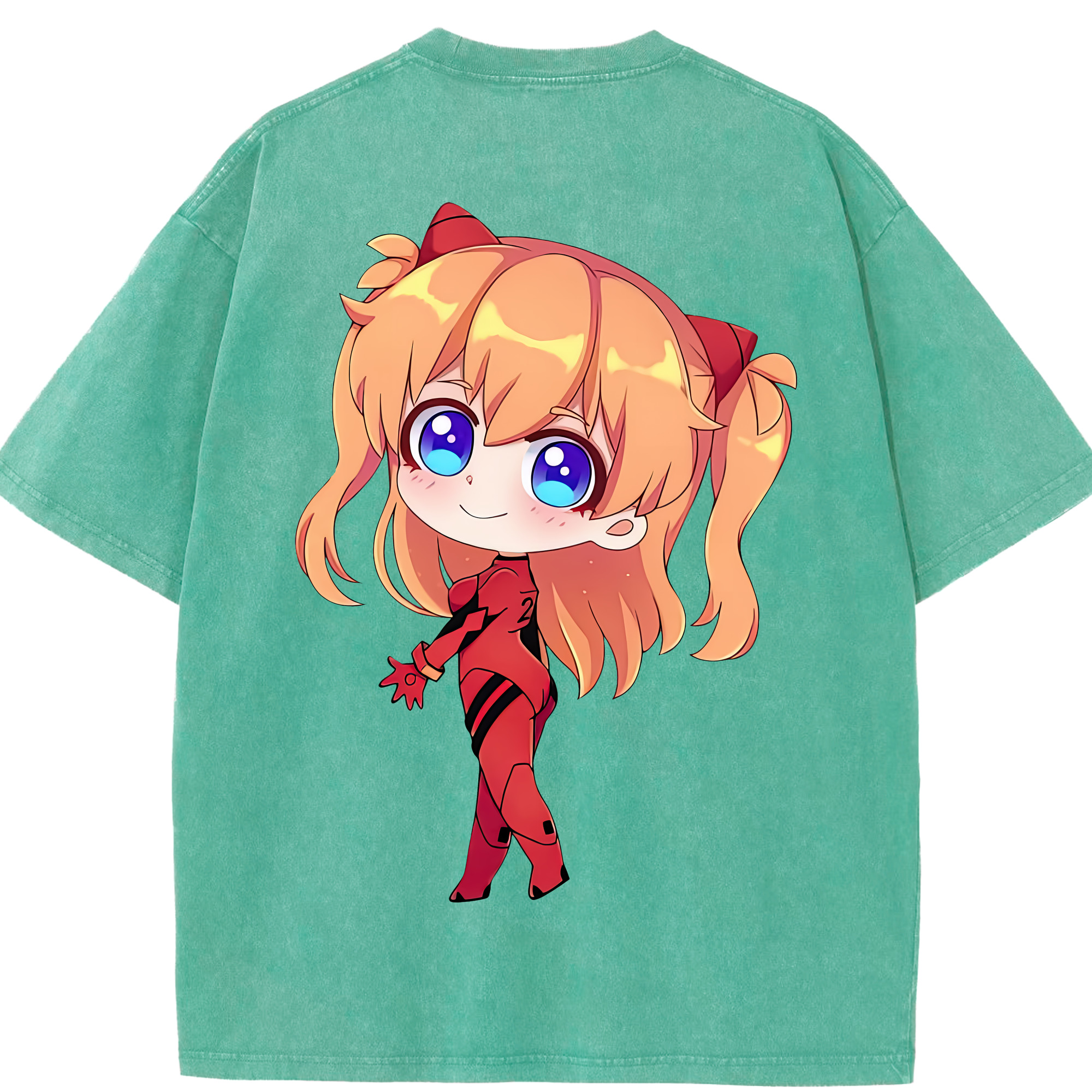 （画像用） EVA 新世紀エヴァンゲリオン 綿100% ヴィンテージ風 半袖Tシャツ（背面プリント）